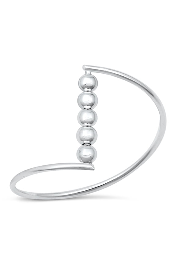 Modern Stacked Bubble Ring .925 Sterling Silver Band Jewelry Female Male Unisex Size 3