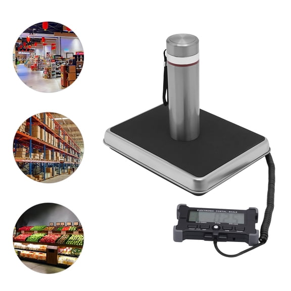 Modern Stainless Steel And ABS Black Mail Parcel Scale for Post Offices, Warehouses, Factories, Supermarkets