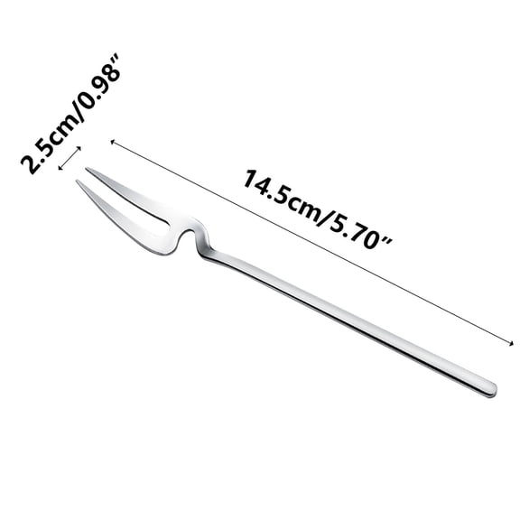 Modern Stainless Steel Hanging Fruit Fork | Personalized Stirring Fork for Cocktails & Desserts | Space-Saving Wall Mount Design | Easy to Clean & Maintain | Includes 1 Piece