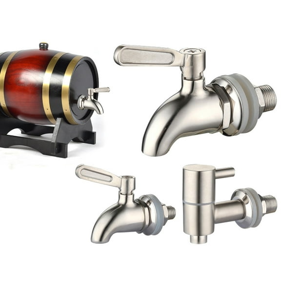 Modern Stainless Steel Juice Wine Beer Barrel Beverage Dispenser Tap Faucet