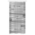 thumbnail image 1 of Modern Stall Shower Curtain, Futuristic Striped Web Forms Artistic Contemporary Graphic Fusion Artwork Print, Fabric Bathroom Set with Hooks, 36W X 72L Inches Long, Silver Grey, by Ambesonne, 1 of 1