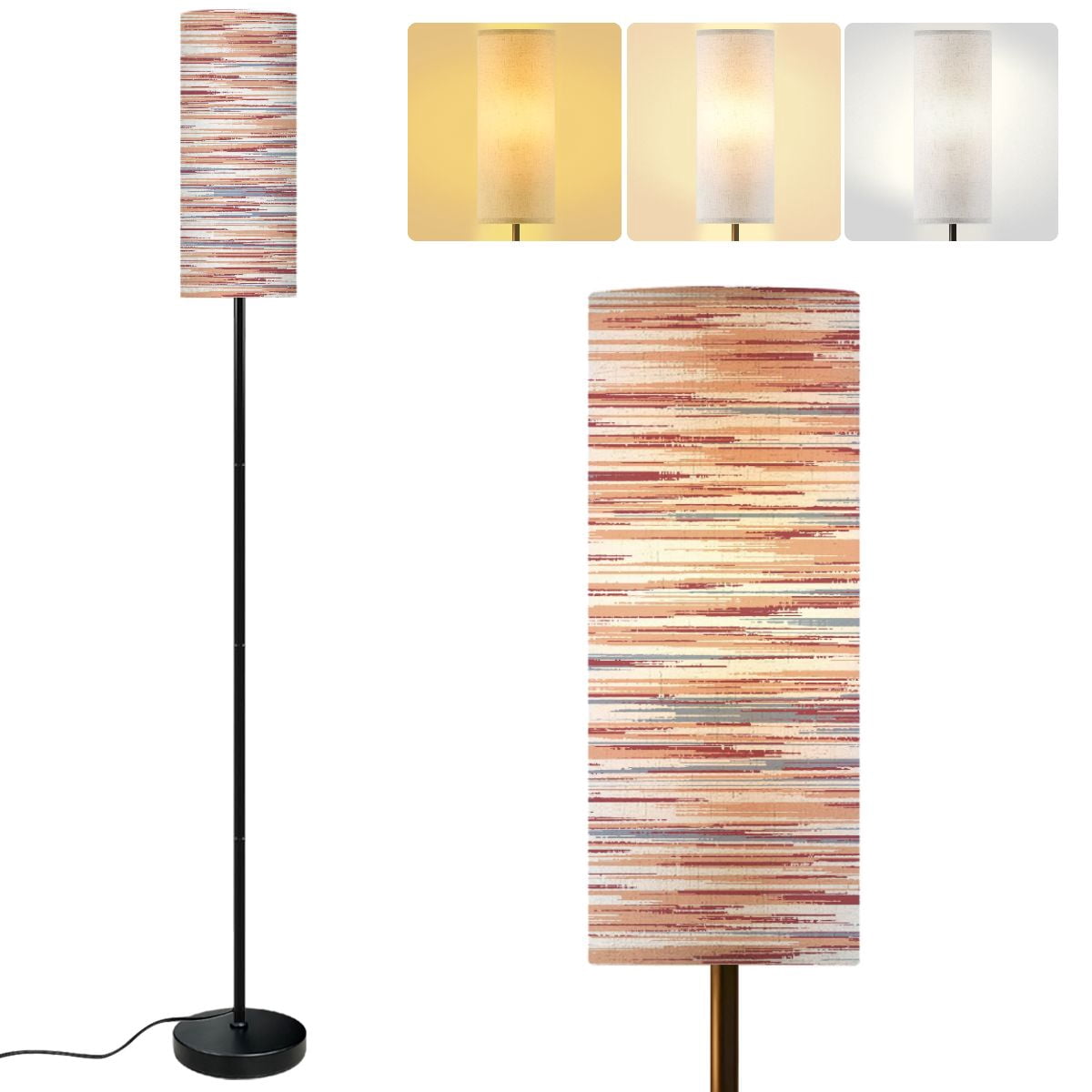 Modern Standing Floor Lamp Abstract geometric fabric texture seamless ...