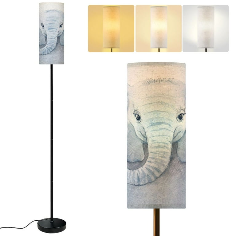 Modern Standing Floor Lamp Beautiful animal portrait drawn