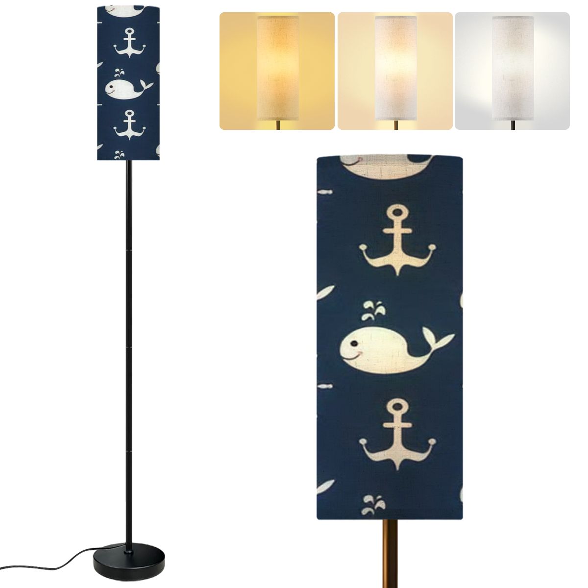 Lampada LED Balena In Silicio 7 Colori – Luce Notturna Touch Ricaricabile Per Bambini E Adulti