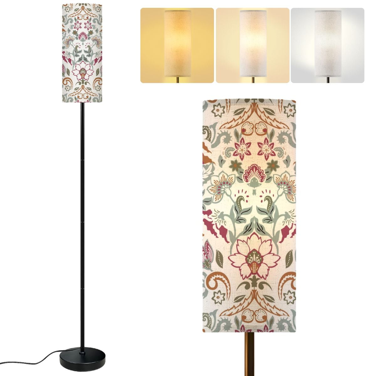 Illustration of Indonesian Bohemian Floor Lamp Decor