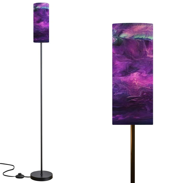 Modern Purple Floor Lamps Modern Standing Lamps Abstract Purple