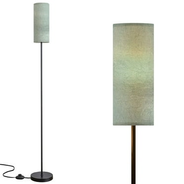 HomCom 48" Modern Free Standing Rectangle Floor Lamp With Linen Shade ...