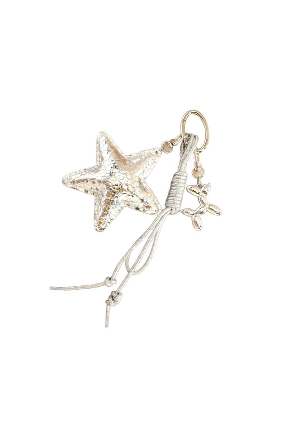 Modern Star Keychain Attachment With Beaded Patterns And Safe Key Holder Keyring Bag Ornament for Daily Use and Gifts