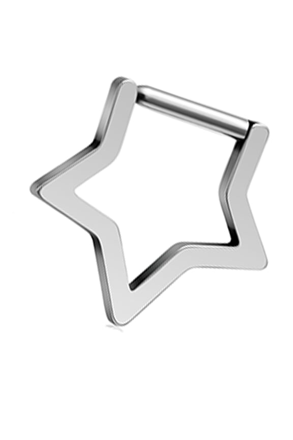 Modern Star Nose Studs Ornament Trendy Gold Zirconia Star Nose Rings For Versatile Styles Combinations