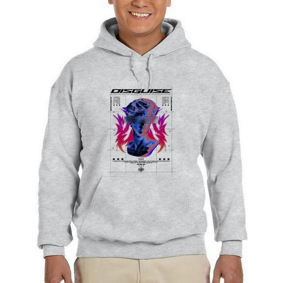 Modern Statue Blur Eyes Hoodie Men -Image by Shutterstock, Male Large