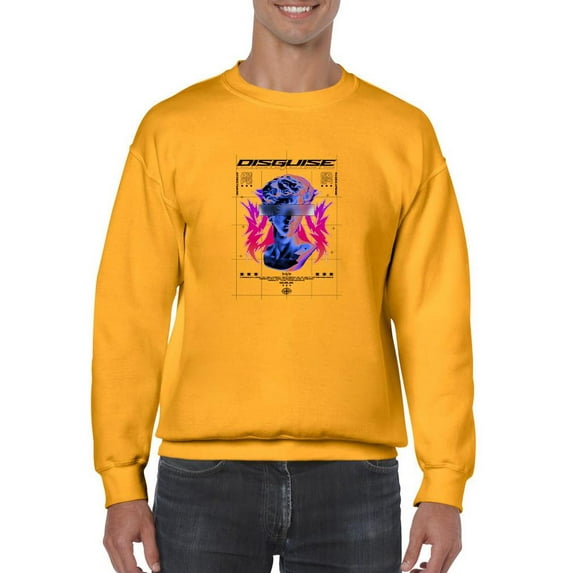 Modern Statue Blur Eyes Sweatshirt Men -Image by Shutterstock, Male Small