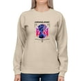 thumbnail image 1 of Modern Statue Blur Eyes Sweatshirt Women -Image by Shutterstock, Female 4X-Large, 1 of 4