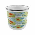 thumbnail image 1 of Modern Steel Camping Mug, Floral Flowers Geometrical Abstract Funky Swirls Contemporary Image, Printed Thermal Cup for Camping and Outdoor Activities, by Ambesonne, 1 of 2
