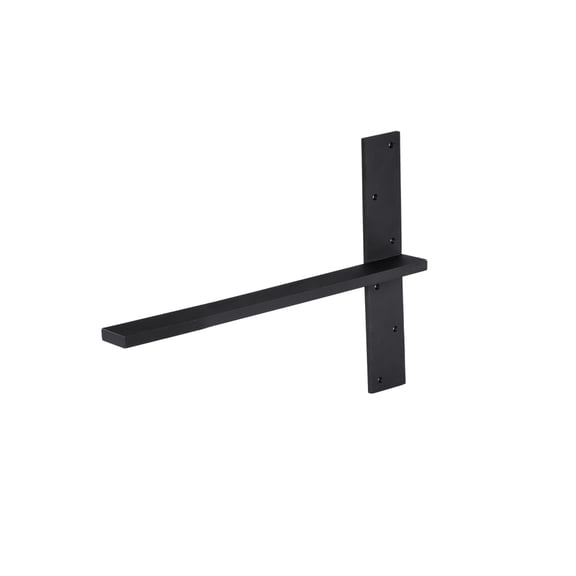 Modern Steel Floating Shelf Brackets - 3-Piece Set, Heavy-Duty Wall Supports for Kitchen, Bathroom, Bedroom