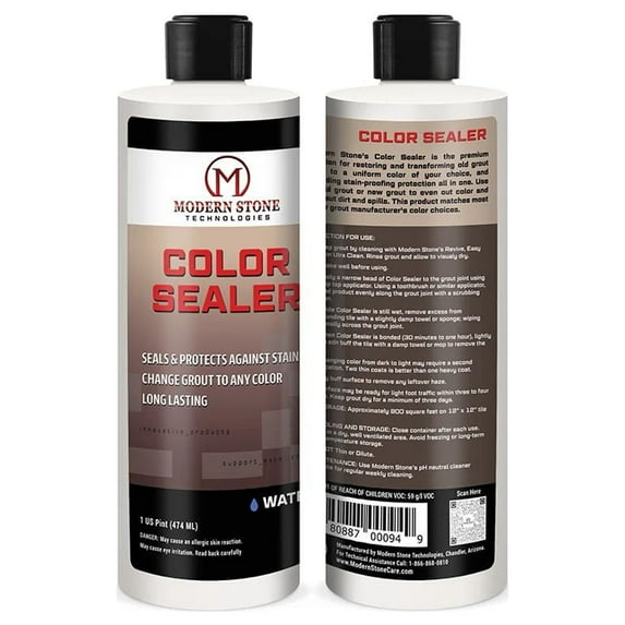 Modern Stone Color Sealer - Custom Bldg Products - Transform, Protect, Change Grout Color | Water-Based Formula