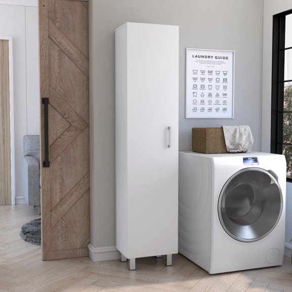 Modern Storage Cabinet | Protect and Organize Dining Room Items | Unique Metal Leg Design