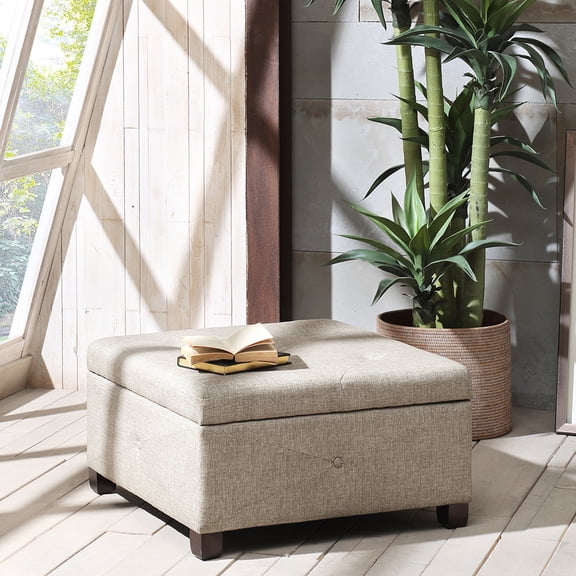 Modern Storage In Sand With Upholstery And Space Upholstered - Select Hardwoods For Stability