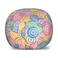 thumbnail image 1 of Modern Storage Toy Bag Chair, Geometric Circles Rounds in Vivid Colors Retro Design with Abstract Background Print, Stuffed Animal Organizer Washable Bag, Small Size, Multicolor, by Ambesonne, 1 of 3