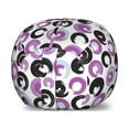 thumbnail image 1 of Modern Storage Toy Bag Chair, Paintbrush Blots Drawn by Hand, Stuffed Animal Organizer Washable Bag, Small Size, White Dark Grey Fuchsia, by Ambesonne, 1 of 3