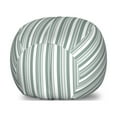thumbnail image 1 of Modern Storage Toy Bag Chair, Vertical Thin and Bold Stipes Optical Pattern Retro Style Abstract Print, Stuffed Animal Organizer Washable Bag, Large Size, Pale Sage Green White, by Ambesonne, 1 of 3