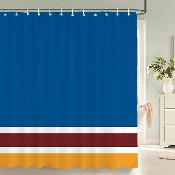 Modern Stripe Shower Curtains Waterproof Fabric Bath Curtains For Bathroom Bathtub Large Wide Bathing Cover With