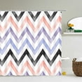 thumbnail image 1 of Modern Stripes Geometric Pattern Shower Curtains Bathroom Curtain Frabic Waterproof Polyester Bath Curtain Decoration with, 1 of 5