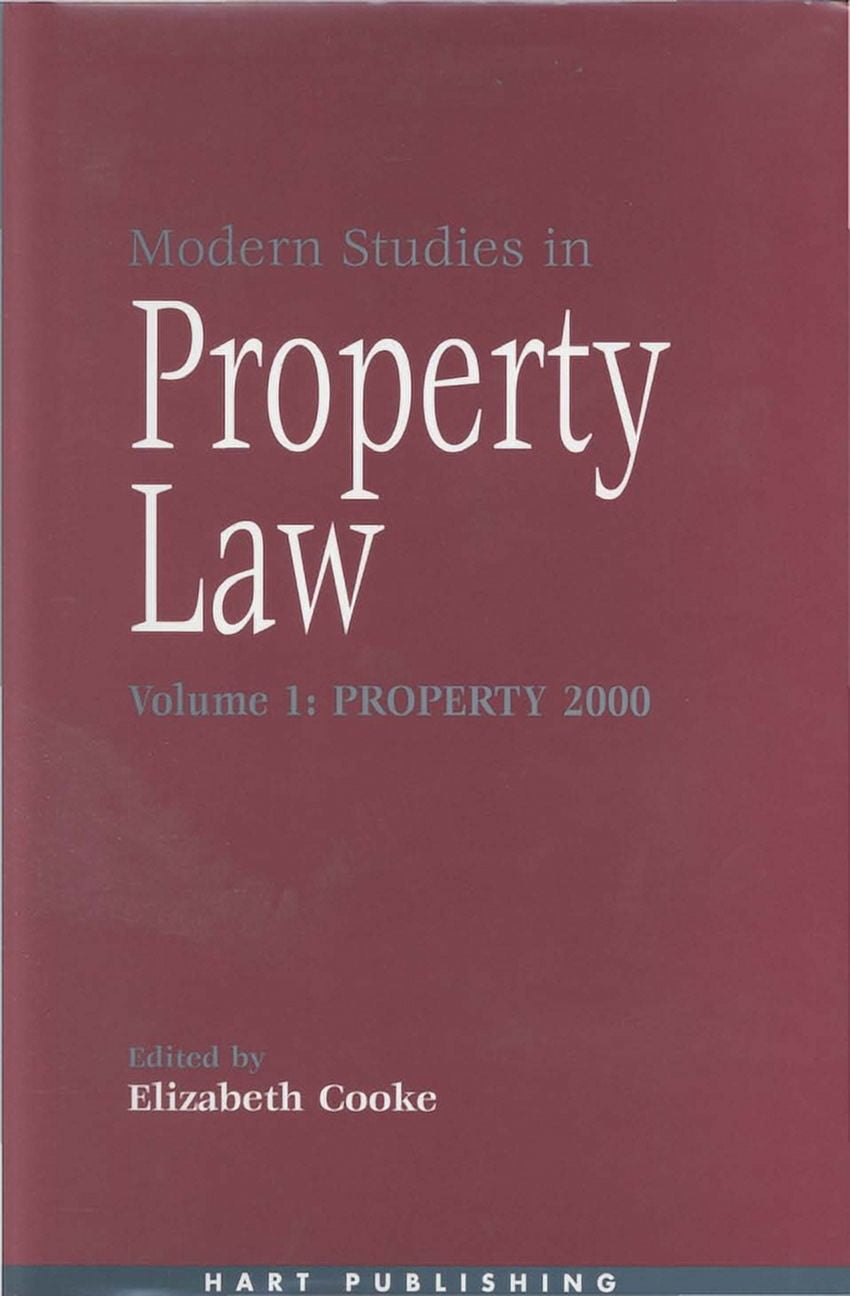 Modern Studies in Property Law: Modern Studies in Property Law - Volume 1 (Hardcover)