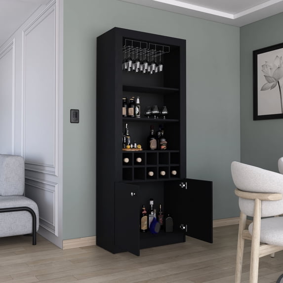Modern Style Bar Cabinet With 10 And Kitchen Utensil Storage Coffee Station A Functional Layout