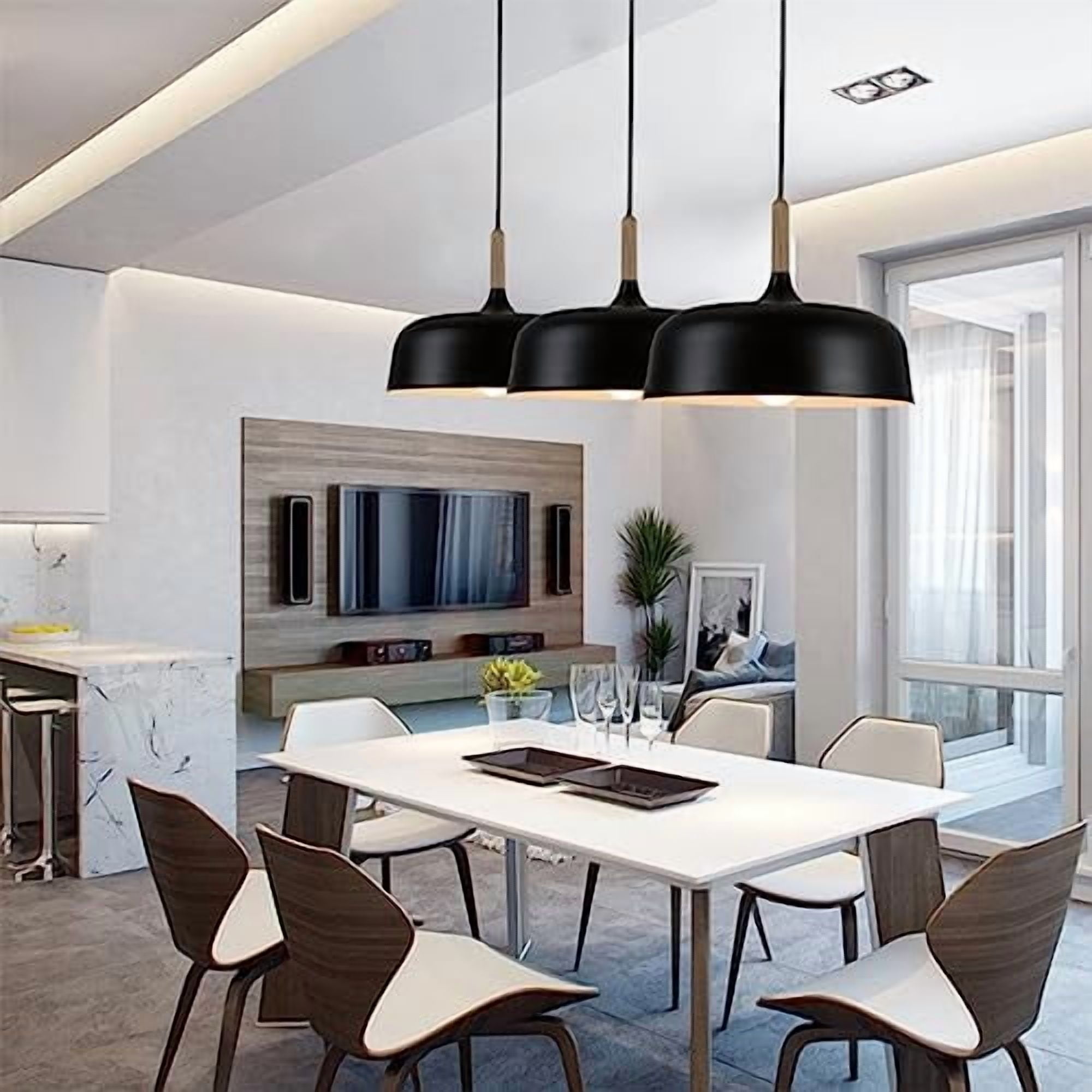 Modern Style Battery Operated Pendant Light fixtures with Remote  Control,Nordic Style Ceiling Lighting Decor,Wireless Hanging lamp for  Kitchen Island,(with Bulb+Remote Control+Char - Walmart.com, image size:2000x2000