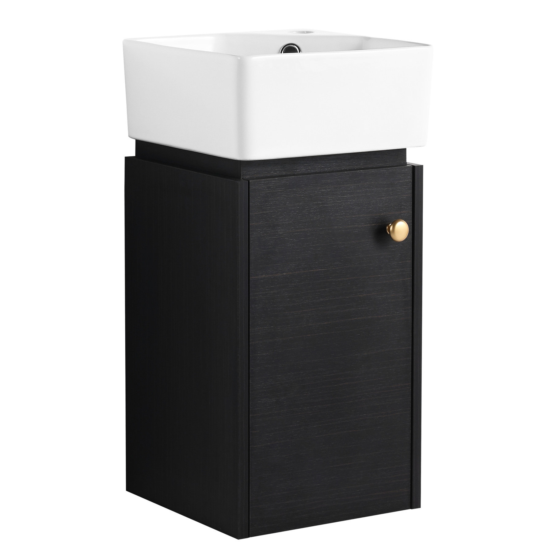 Picture of Modern Style - Ceramic Sink with Smooth Finish - Small Bathroom - Longevity Vanity - Walmart.com
