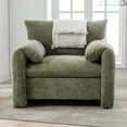 thumbnail image 1 of Modern Style Chenille Oversized Armchair Accent Chair Single Sofa Lounge Chair 38.6’’ W for Living Room, Bedroom, Matcha Green, 1 of 6
