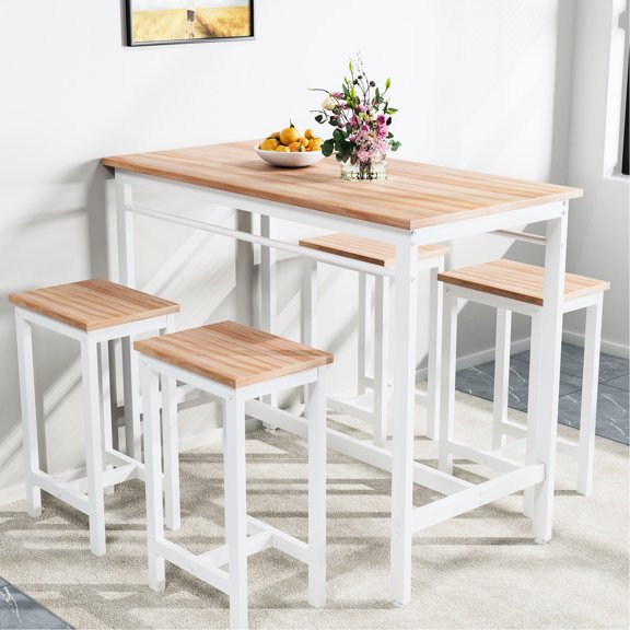 Modern Style, Compact Size | Multi-Use in Breakfast and Study, Fits 4
