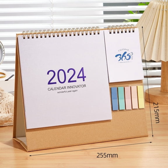 Minimalist Modern Desk Calendar for Daily Planning, Tabletop Paper Office Calendar, Stylish and Functional Organizer