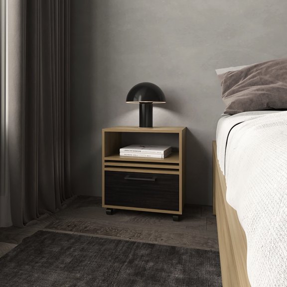 Modern Style - Display Books on Open Shelf - Bedroom Setting - Durable Melamine Surface