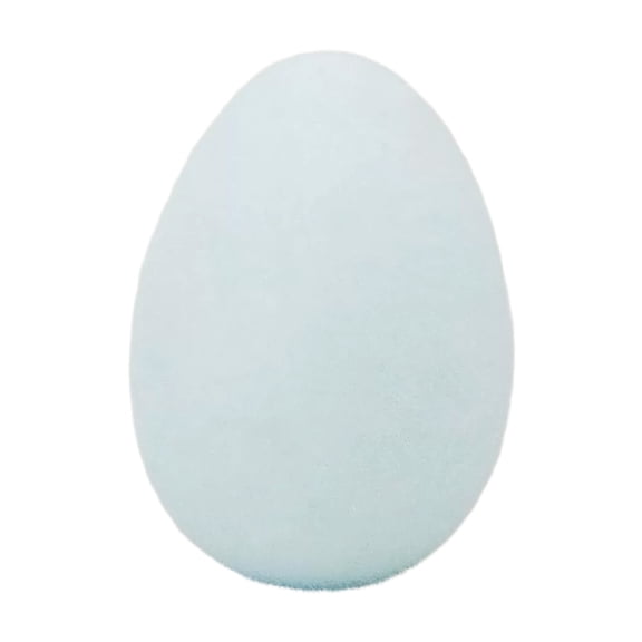 Modern Style Foam Easter Eggs with Velvet Finish in Assorted Colors for Holiday Decor and Tabletop Display in Blue