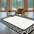 thumbnail image 1 of Modern Style Living Room Carpets White Room Decor Bedroom Large Area Rug Anti-slip Soft Fluffy Dressing Table Floor Mat, 1 of 5