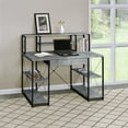 thumbnail image 1 of Modern Style Office Desk with Open Shelves, Large Working Space Desk for Home Office or Study desk, Computer Desk with Storage, 1 of 12