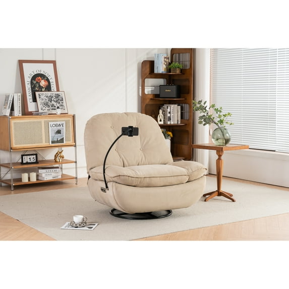 Modern Style Power Recliner Swivel Glider with Bluetooth Music Player and USB Charger