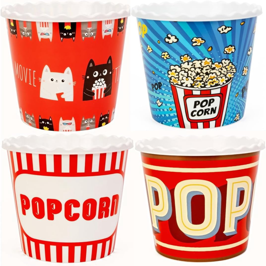 ONONGLOBAL Odern Style Reusable Plastic Popcorn Containers/Popcorn ...
