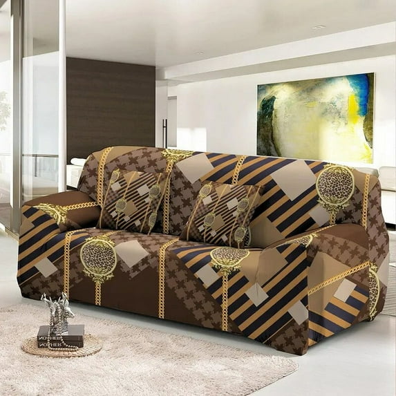 Modern Style Sofa Covers Elastic Corner Slipcover For Living Room Stretch Geometric L-Shape Sectional Couch Covers Home r