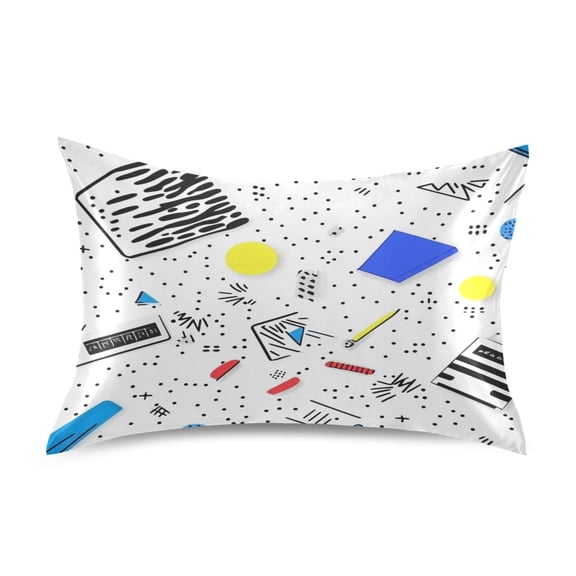 Modern Style Speckled Design Luxury Silky Soft Pillowcase Standard Size Wrinkle Resistant Envelope Closure 20x26in