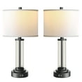 thumbnail image 1 of Modern Style Touch Control Table Lamps Set of 2 with 2 USB Charging Ports, For Living Room Bedroom Home Office,LED Bulb Include,22 * 11.8 * 11.8 Inch, 1 of 7