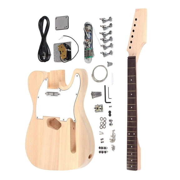 Modern Style Unfinished DIY Electric Guitar Body Fingerboard Guitar