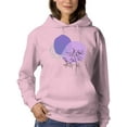thumbnail image 1 of Modern Style Violet Nature Hoodie Women -Image by Shutterstock, Female Medium, 1 of 4