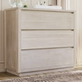 thumbnail image 1 of Modern Style Wood Veneer 3-Drawer Chest, Side Table for Bedroom & Living Room, Stone Gray, 1 of 7