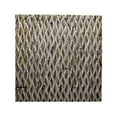 thumbnail image 1 of Modern Style Wooden Wall Decor with Patterned Carving, Small, Silver - Saltoro Sherpi, 1 of 5