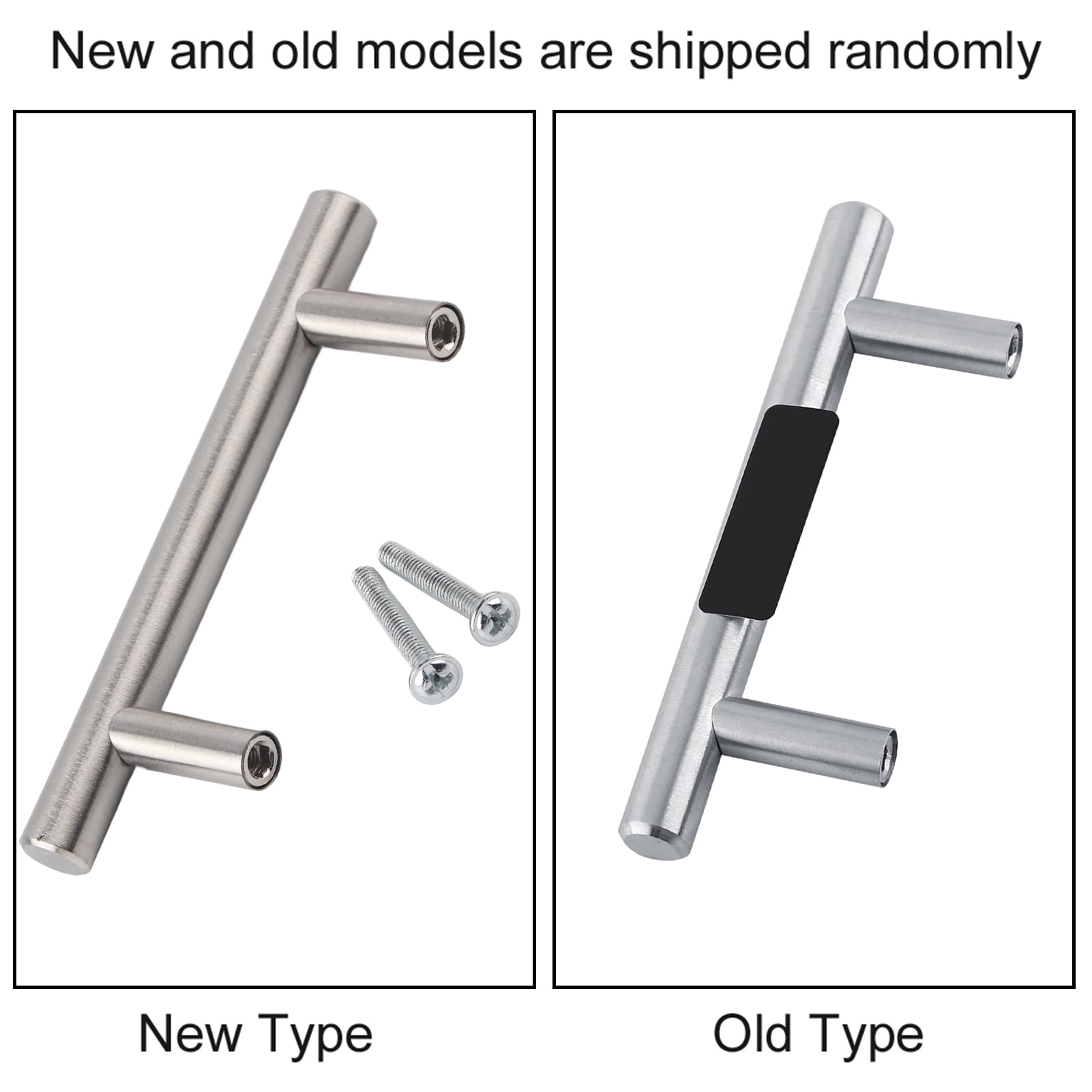 Modern Stylish Silver 100MM Stainless Steel T Bar Door Pull
