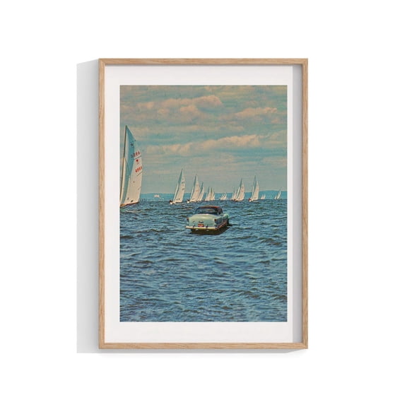 Modern Surreal Collage Scene Wall Decor Unframed Paper Print