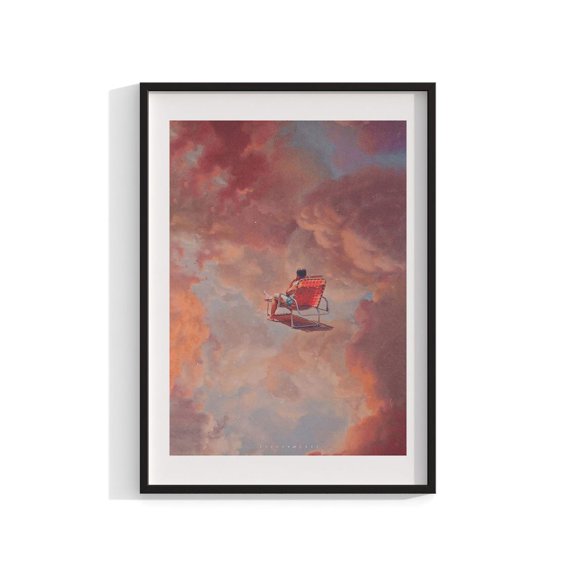 Modern Surreal Scene Gallery Style Wall Decor Unframed Paper Print