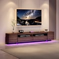 thumbnail image 1 of Modern TV Stand for Up to 100" TV, Modern Entertainment Center with LED Lights and Power Outlets, Sleek Entertainment Center & Media Console for Living Room, 1 of 6